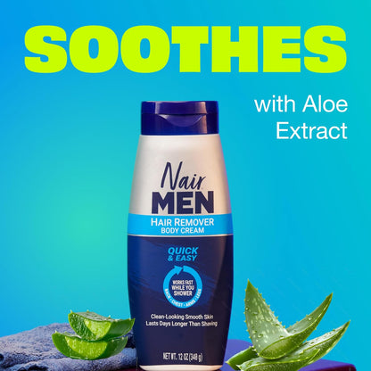 Nair_Men_Hair_Remover_Body_Cream,_Quick_and_Easy_Body_Hair_Removal_Cream_for_Men,_Aloe_and_Lanolin,_Dermatologist_Tested,_12_Oz