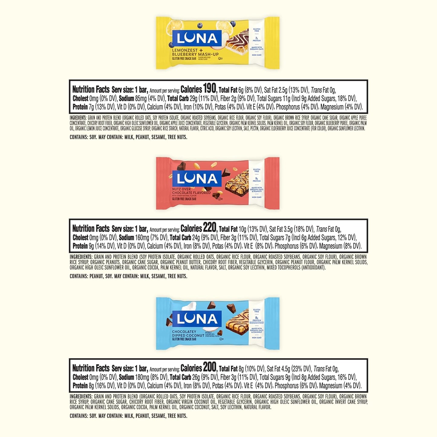 LUNA_Bar_-_Variety_Pack_-_6_Flavors_-_Gluten_Free_Snack_Bars_-_Non-GMO_-_Protein_Bars_-_Made_with_Organic_Oats_(12_Pack)