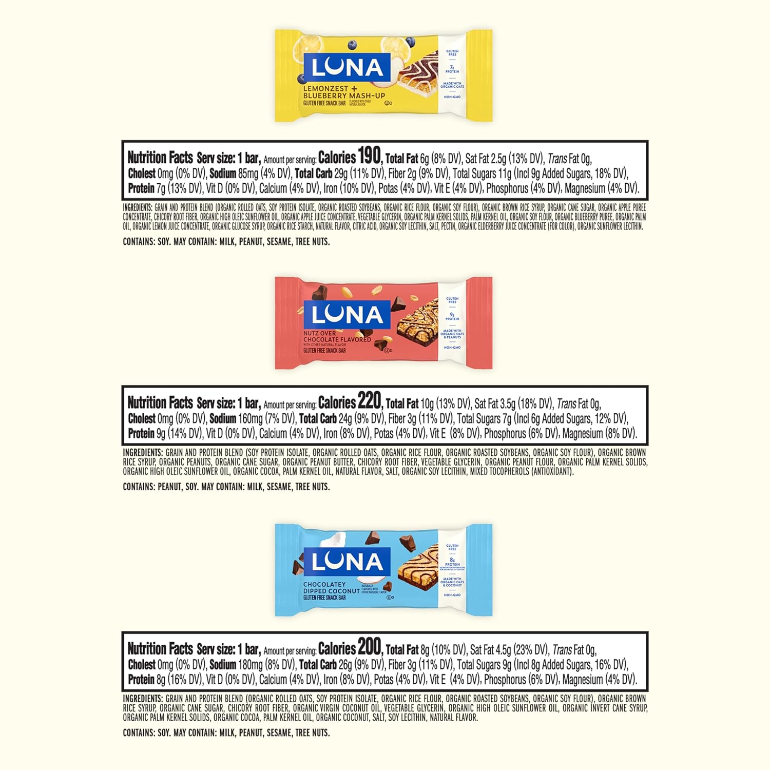LUNA_Bar_-_Variety_Pack_-_6_Flavors_-_Gluten_Free_Snack_Bars_-_Non-GMO_-_Protein_Bars_-_Made_with_Organic_Oats_(12_Pack)