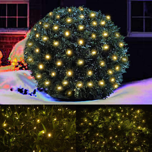 LED_Christmas_Net_Lights_Outdoor_Christmas_Decorations_for_Bushes,100LED_5ftx5ft_Connectable_Green_Wire_Net_Christmas_Lights_for_Outdoor_indoor_Yard_Mesh_Shrub_Tree_Decor_,UL_Certified(Warm_White)