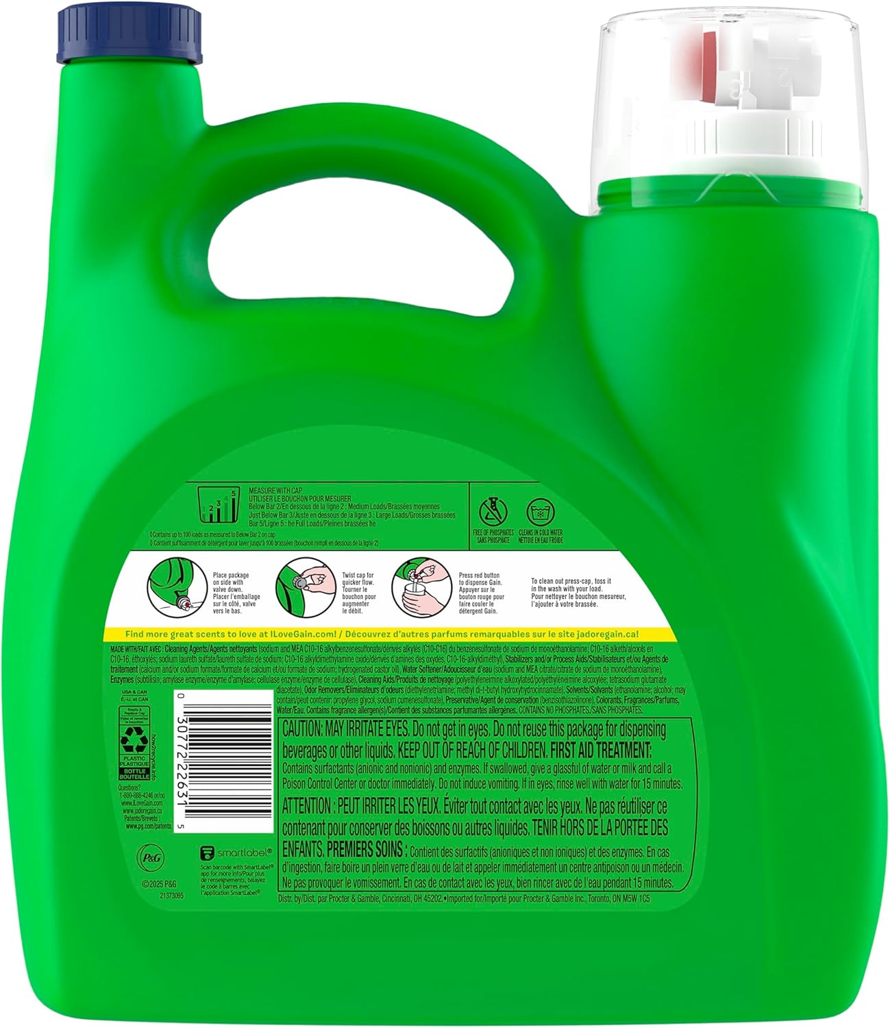 Gain_Liquid_Laundry_Detergent_with_Odor_Defense,_Island_Fresh_Scent,_Laundry_Soap_For_HE_Washing_Machines,_154_fl_oz,_107_Loads_(Packaging_May_Vary)
