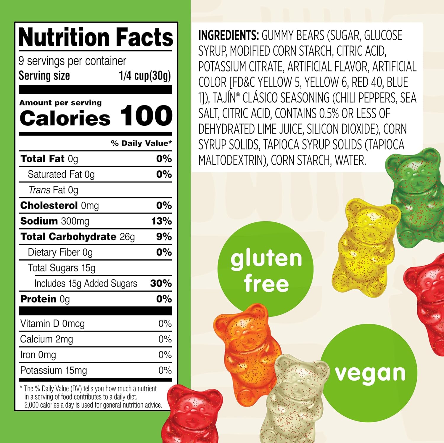 Snak_Club_Tajin_Gummy_Bears,_Assorted_Fruit_Candy_Gummies_with_Chili_and_Lime_Seasoning,_Mild,_Gluten-Free_and_Vegan_Snacks,_9_oz_Resealable_Bag