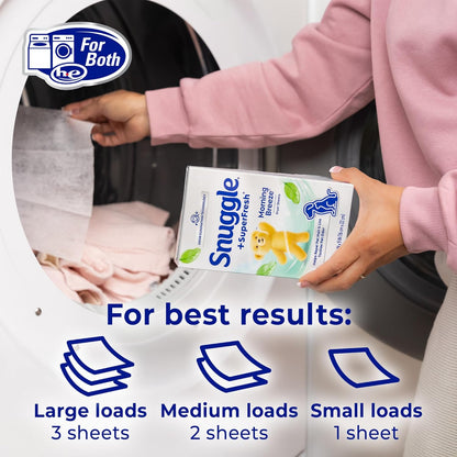 Snuggle_SuperFresh_Fabric_Softener_Dryer_Sheets,_200_Count,_Morning_Breeze,_Long-Lasting_Fresh_&_Clean_Scent,_Tackles_Pet_Odor,_Helps_Repel_Pet_Hair,_Reduces_Static_&_Fights_Wrinkles,_HE_Safe