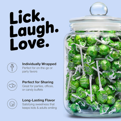 Sour_Apple_Mini_Lollipops_–_65_Count_Bulk_Candy_Pack,_Individually_Wrapped_Green_Suckers_–_Tart_&_Fruity_Treats_for_Parties,_Birthdays,_Events_&_Kids
