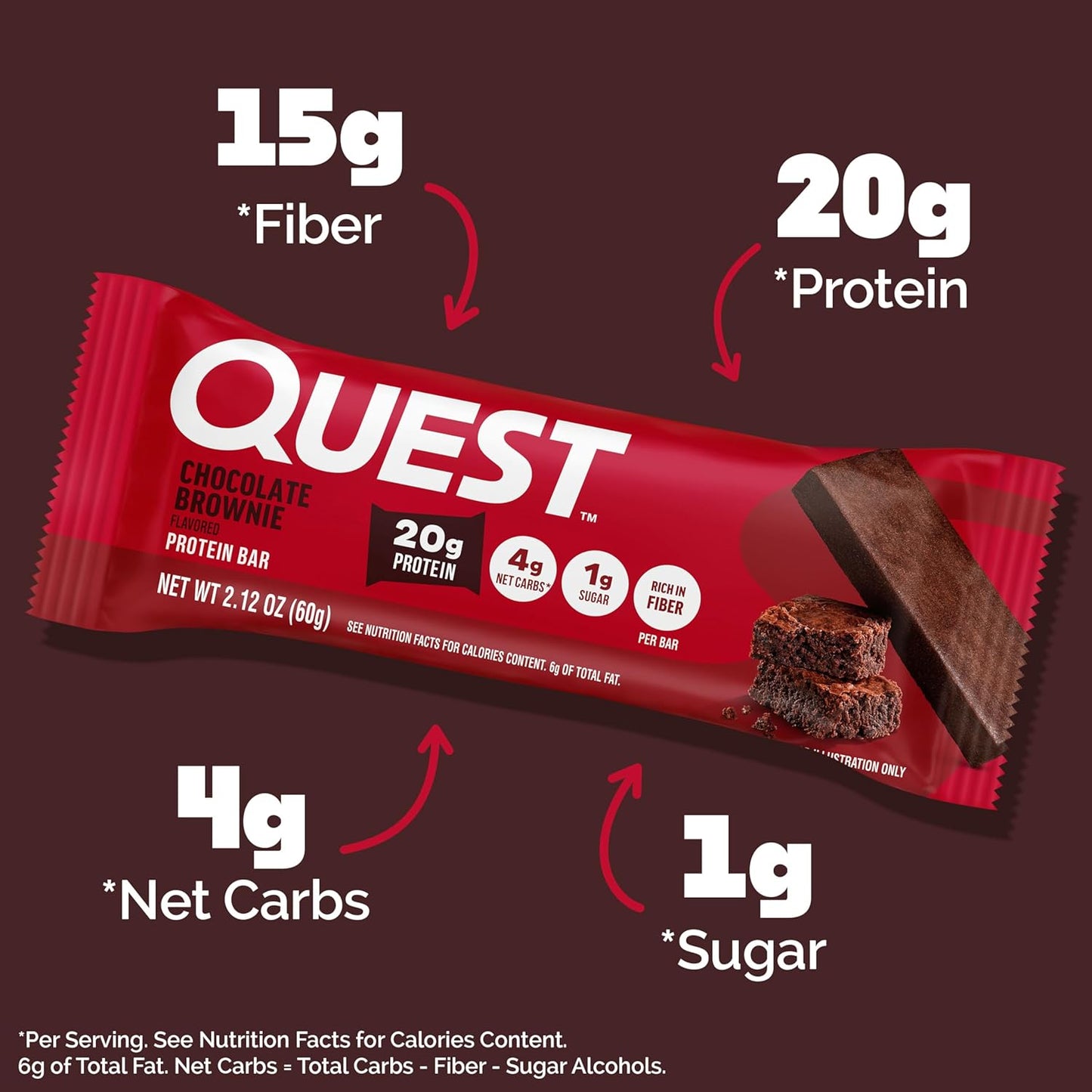 Quest_Nutrition_Chocolate_Brownie_Protein_Bars,_20g_Protein,_4g_Net_Carbs,_1g_Sugar,_High_Fiber,_Gluten_Free,_Keto_Friendly,_4_Count