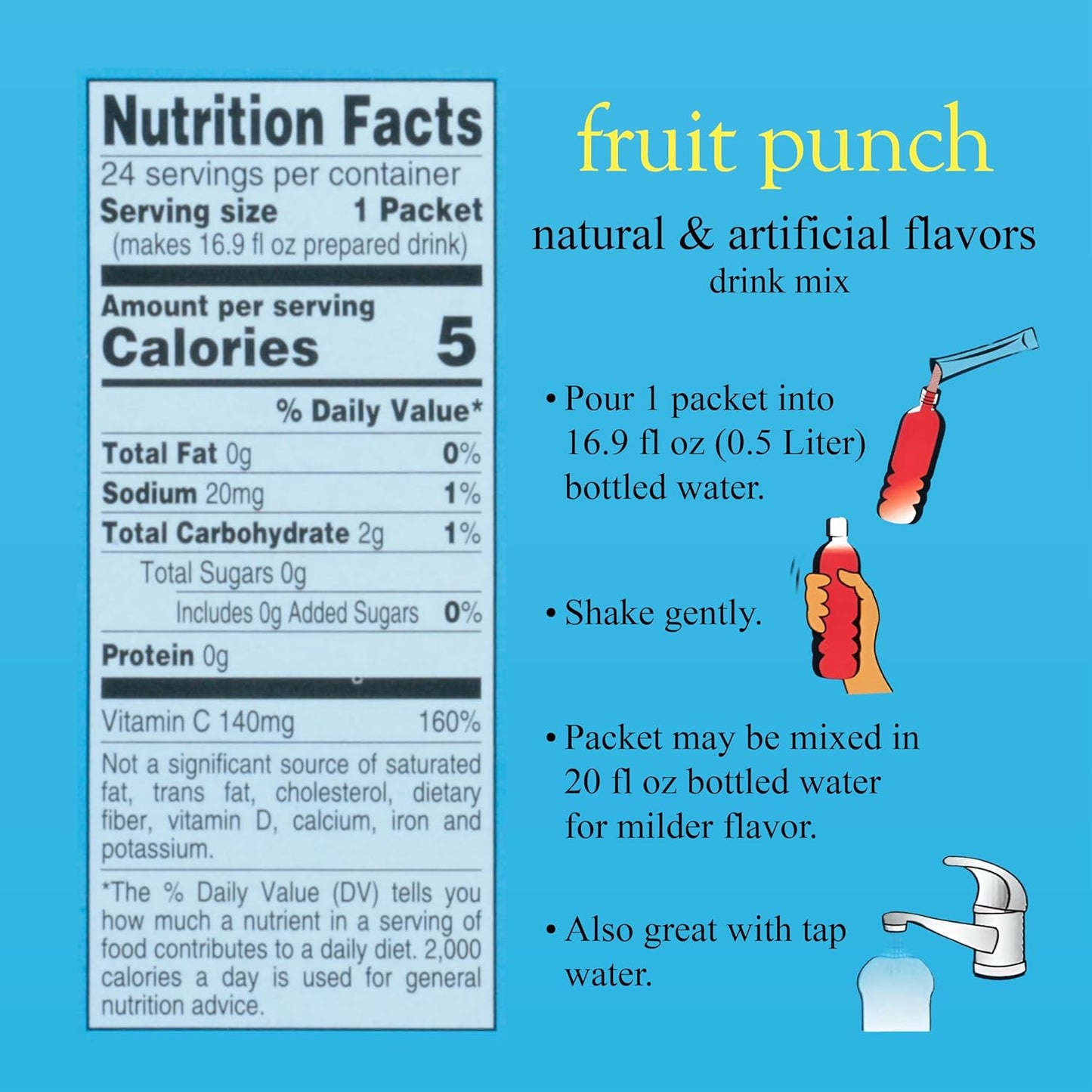 4C_Powder_Drink_Mix_Packets,_Fruit_Punch_1_Pack,_24_Count,_Singles_Stix_On_the_Go,_Refreshing_Sugar_Free_Water_Flavorings