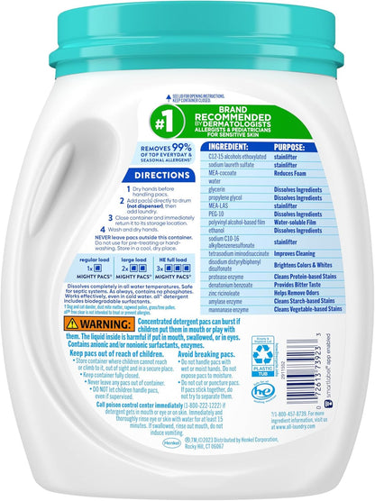 All_Mighty_Pacs_Laundry_Detergent_Free_Clear_Odor_Relief,_Tub,_56_Count