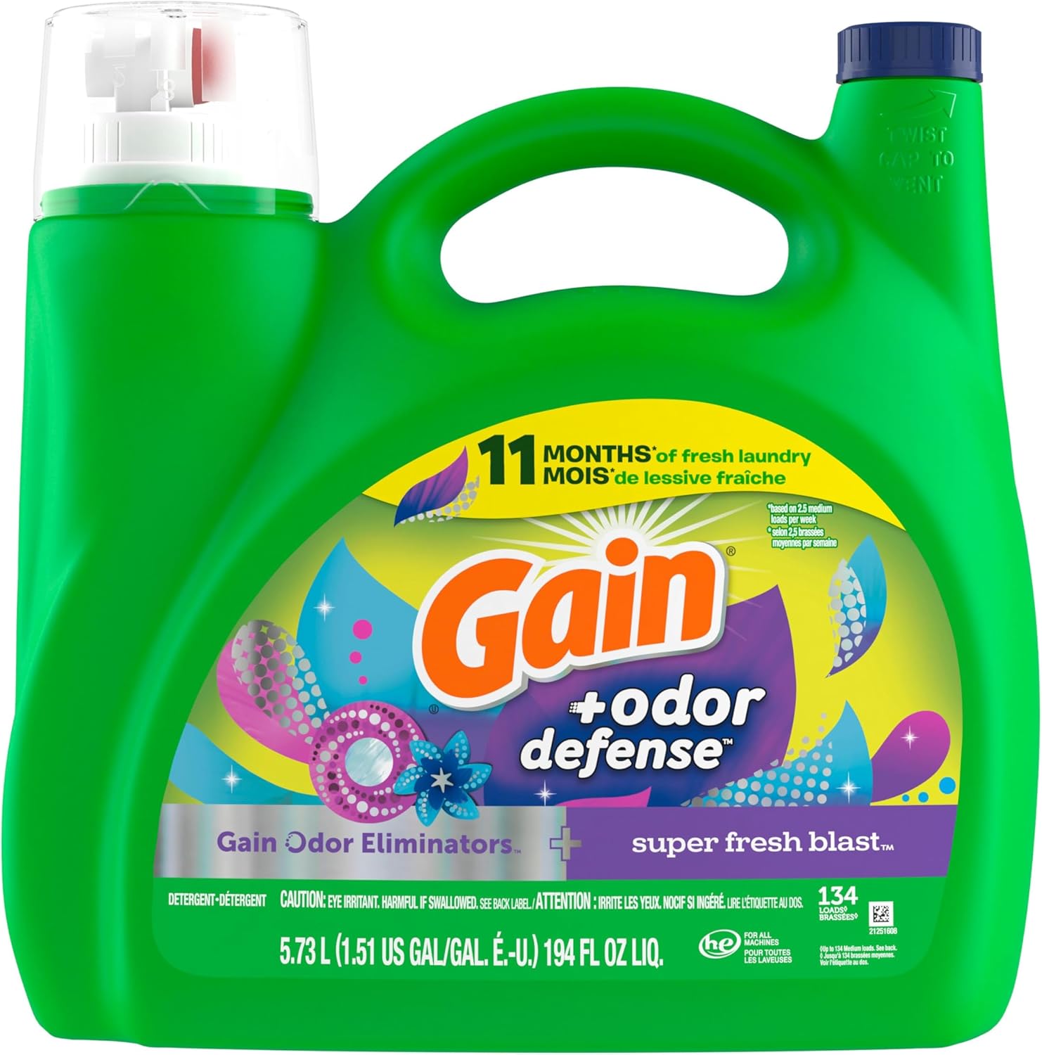 Gain_Odor_Defense_Liquid_Laundry_Detergent,_Super_Fresh_Blast_Scent,_194_fl_oz,_134_loads,_2_in_1,_Laundry_Detergent_Liquid_Soap,_HE_compatible