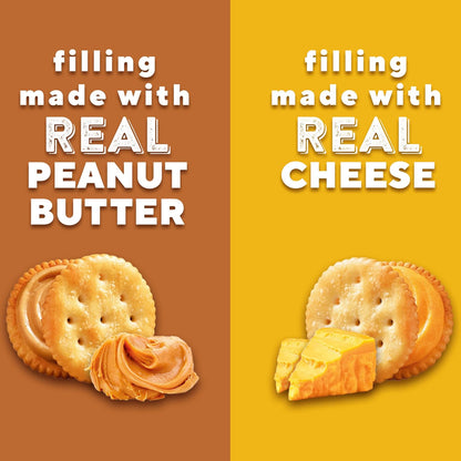 RITZ_Peanut_Butter_and_Cheese_Sandwich_Crackers_Variety_Pack,_Lunch_Snacks,_32_Snack_Packs_(6_Crackers_Per_Pack)