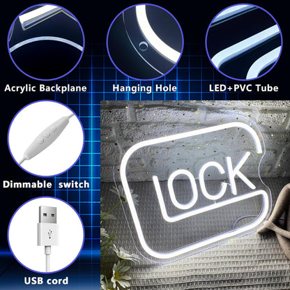 Lock_Neon_Signs_for_Wall_Decor,Dimmable_Game_Neon_Light_for_Gamer,Usb_Powered_Gaming_Lights_for_Man_Cave_Bedroom_Game_Room_Bar_Birthday_Gifts(9.8_*_11.8in)