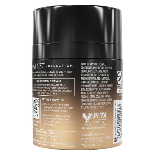 TRESemme_Smoothing_Cream_1_ct_A-List_Collection_for_Frizz-Control_&_Deep_Hydration,_Developed_&_Safe_for_All_Hair_Types,_3.04_FL_OZ