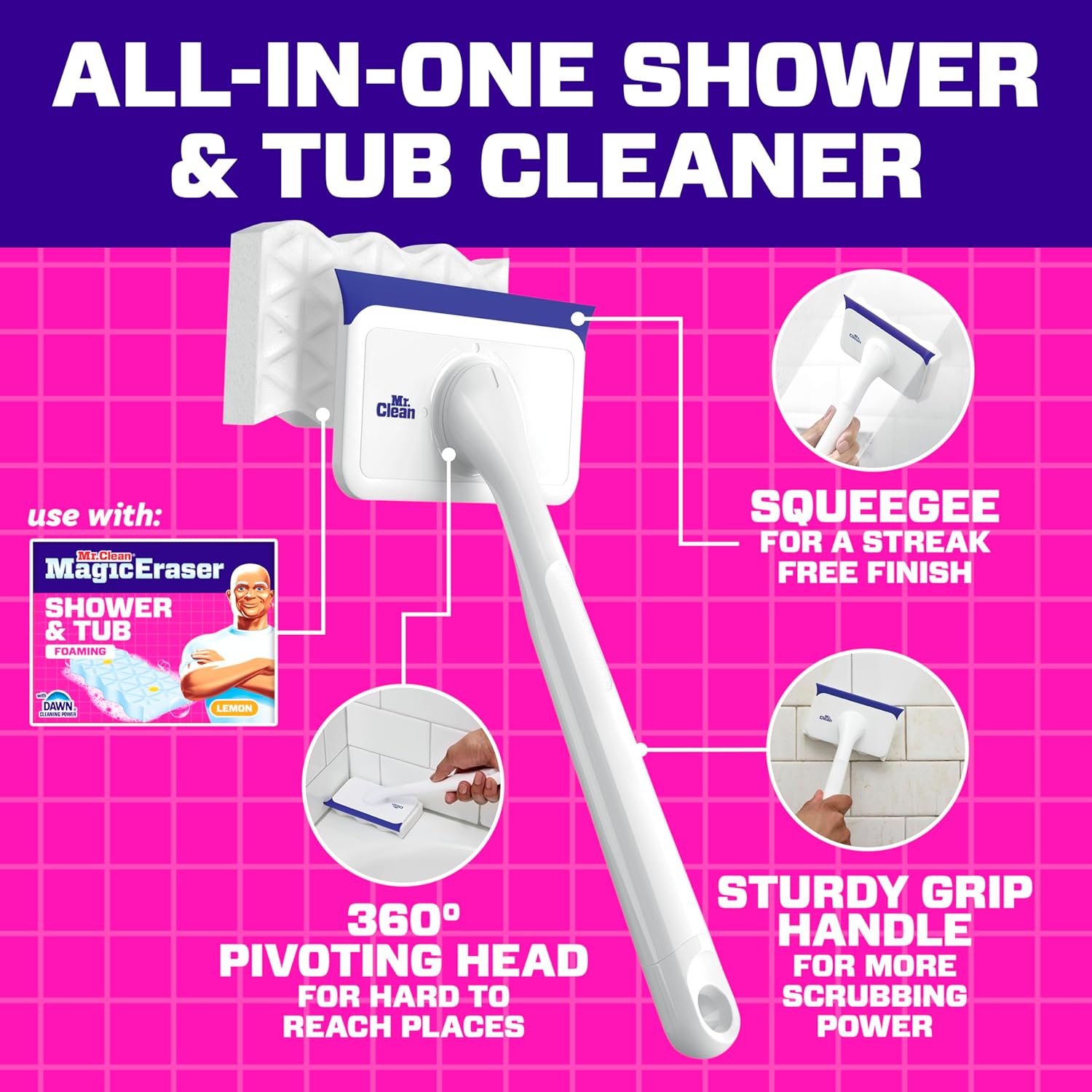 Mr._Clean_Magic_Eraser_Shower_&_Tub_Scrubber,_Bathroom_Cleaner,_All_in_One_Bathroom_Cleaner,_Lemon_Starter_Kit,_1_Scrubber_&_2_Foaming_Magic_Erasers