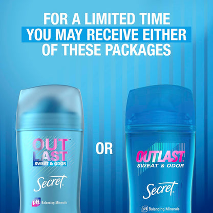 Secret_Outlast_Antiperspirant_Deodorant_for_Women,_72hr_Sweat_&_Odor_Protection,_PH_Balancing_Minerals,_Pro-Hyaluronic_Acid,_Clear_Gel,_Completely_Clean_Scent,_2.6_oz_(Pack_of_2)