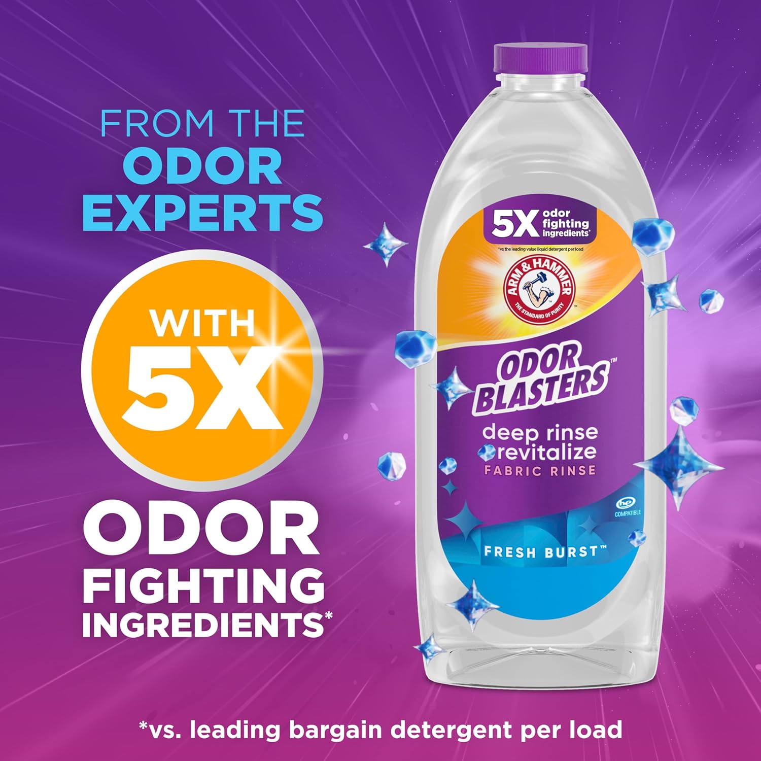 ARM_&_HAMMER_Odor_Blasters_Deep_Rinse_and_Revitalize_Fabric_Rinse,_Laundry_Additive,_Eliminates_Sweat_and_Musty_Odors,_Fresh_Burst_Scent,_50_fl_oz