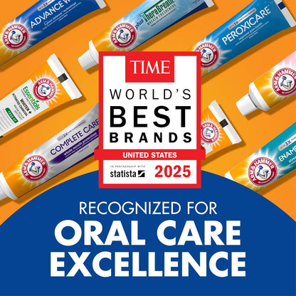 ARM_&_HAMMER_Essentials_Whiten_&_Strengthen_Fluoride_Toothpaste-4_Pack_of_4.3oz_Tubes,_Fresh_Mint-_100%_Natural_Baking_Soda-_Fluoride_Toothpaste