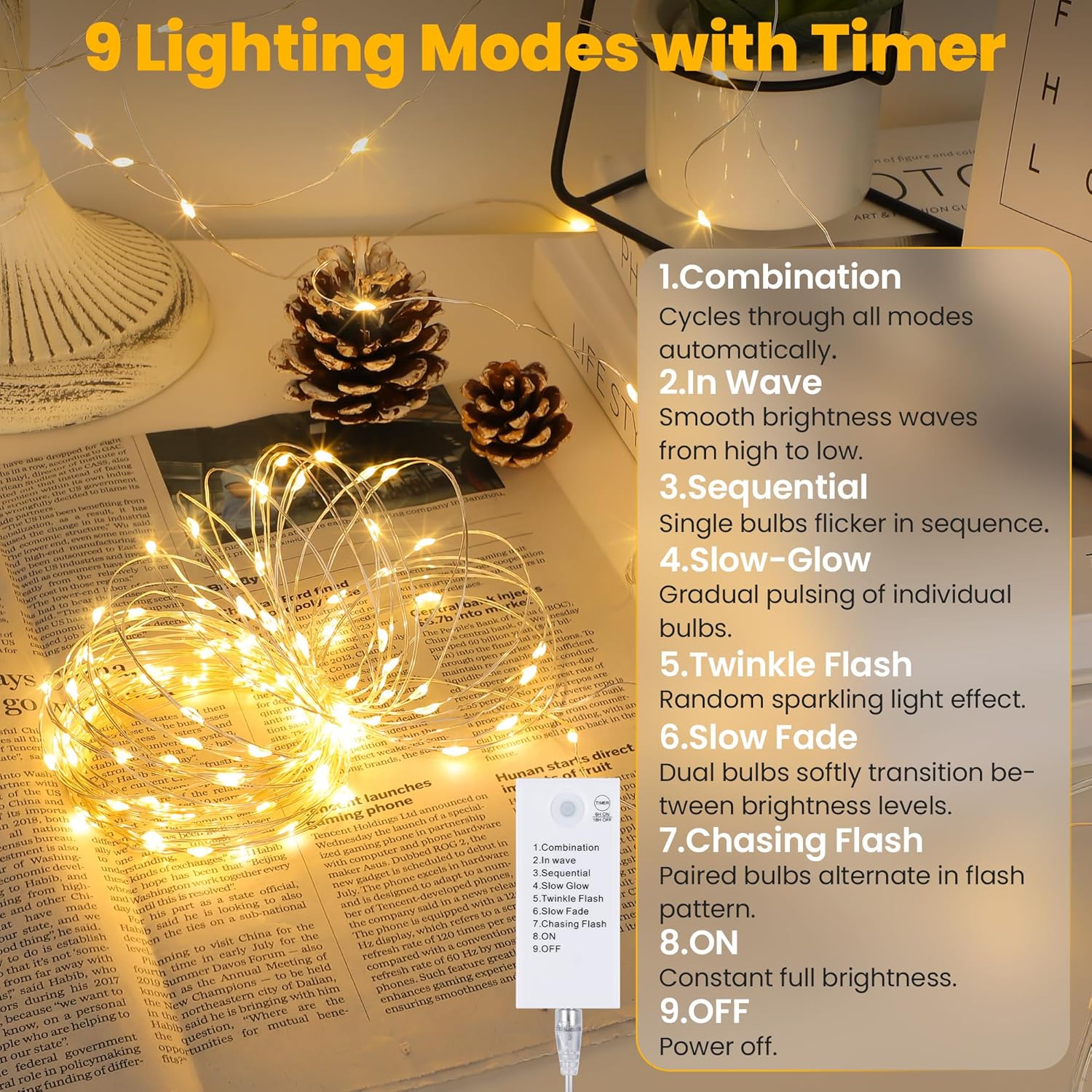 Mlambert_LED_Fairy_Lights_Battery_Operated_with_Timer,_Rechargeable_Mini_Twinkle_Lights_for_Christmas_Decor,_Holiday_Party,_32.8FT(16.4x2),_Warm_White