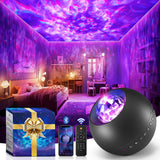 One Fire Galaxy Projector, Vibrant Galaxy Light Projector, White Noise & Bluetooth Room Lights for Bedroom,Remote Timer Kids Night Light,Cute Room Decor for Teen Girl Christmas Gifts