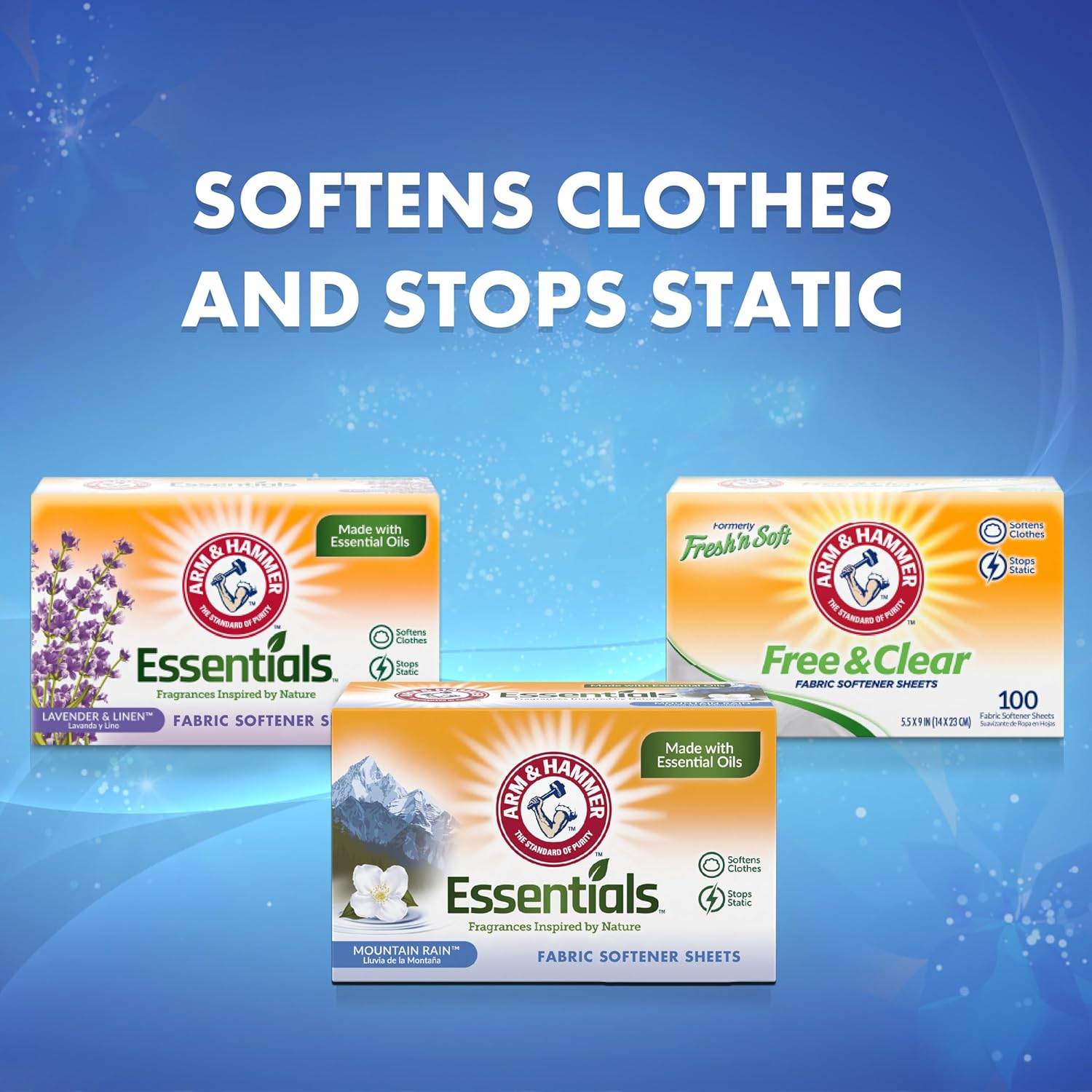 ARM_&_HAMMER_Fabric_Softener_Sheets,_Mountain_Rain_144ct