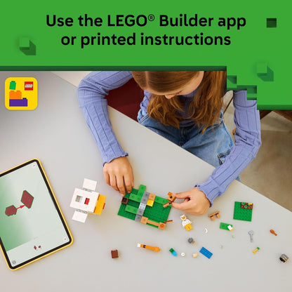 LEGO_Minecraft_Chicken_Farm_Building_Toy_for_Kids_-_Video_Game_Playset_&_Figures_for_Boys_&_Girls,_Ages_7+_-_Gift_for_Birthdays_-_21585