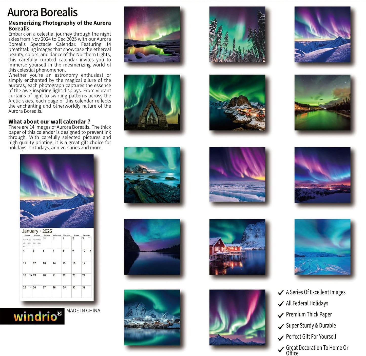 2026_Wall_Calendar,Calendar_2026,_November_2025_-_December_2026,_Wall_Calendar_Aurora,_12"_x_24"_Opened,Full_Page_Months_Thick_&_Sturdy_Paper_for_Gift_Perfect_Calendar_Organizing_&_Planning