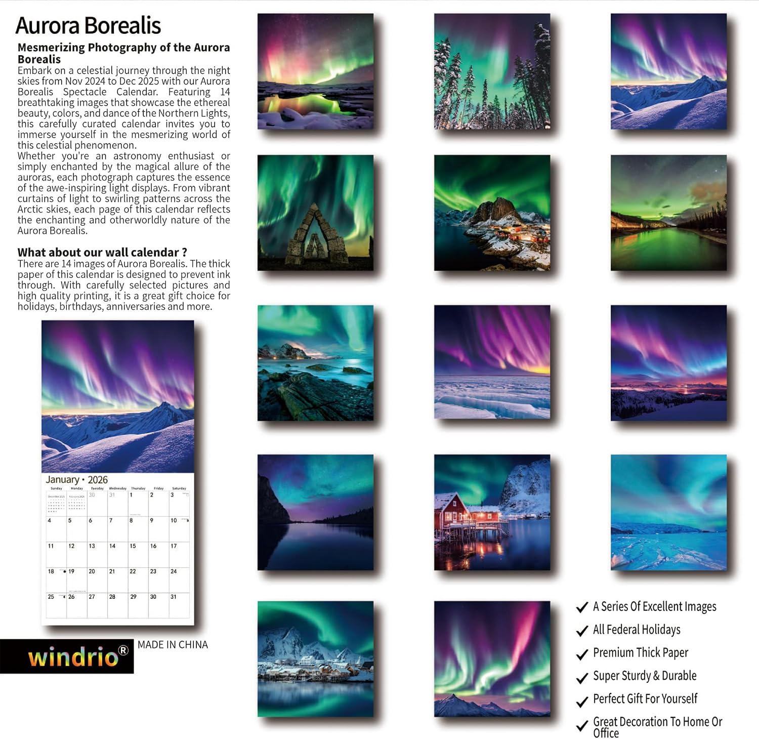 2026_Wall_Calendar,Calendar_2026,_November_2025_-_December_2026,_Wall_Calendar_Aurora,_12"_x_24"_Opened,Full_Page_Months_Thick_&_Sturdy_Paper_for_Gift_Perfect_Calendar_Organizing_&_Planning