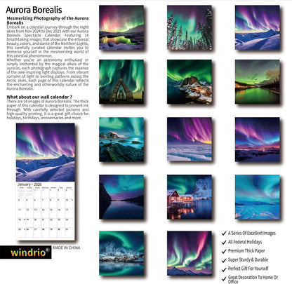 2026_Wall_Calendar,Calendar_2026,_November_2025_-_December_2026,_Wall_Calendar_Aurora,_12"_x_24"_Opened,Full_Page_Months_Thick_&_Sturdy_Paper_for_Gift_Perfect_Calendar_Organizing_&_Planning