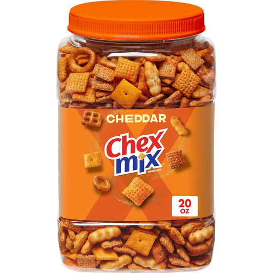 Chex_Mix_Cheddar_Snack_Mix,_Salty_Snacks_Tub,_20_oz