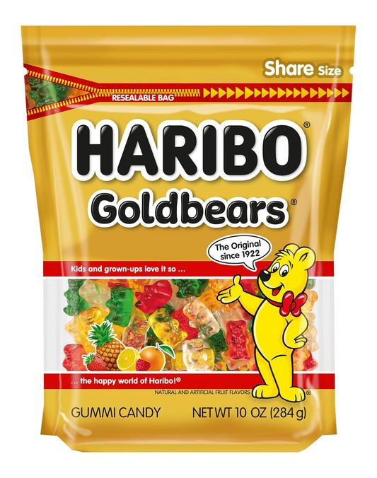 HARIBO_Goldbears,_Gummi_Candy,_10_oz_Resealable_Bag,_Assorted_Flavors