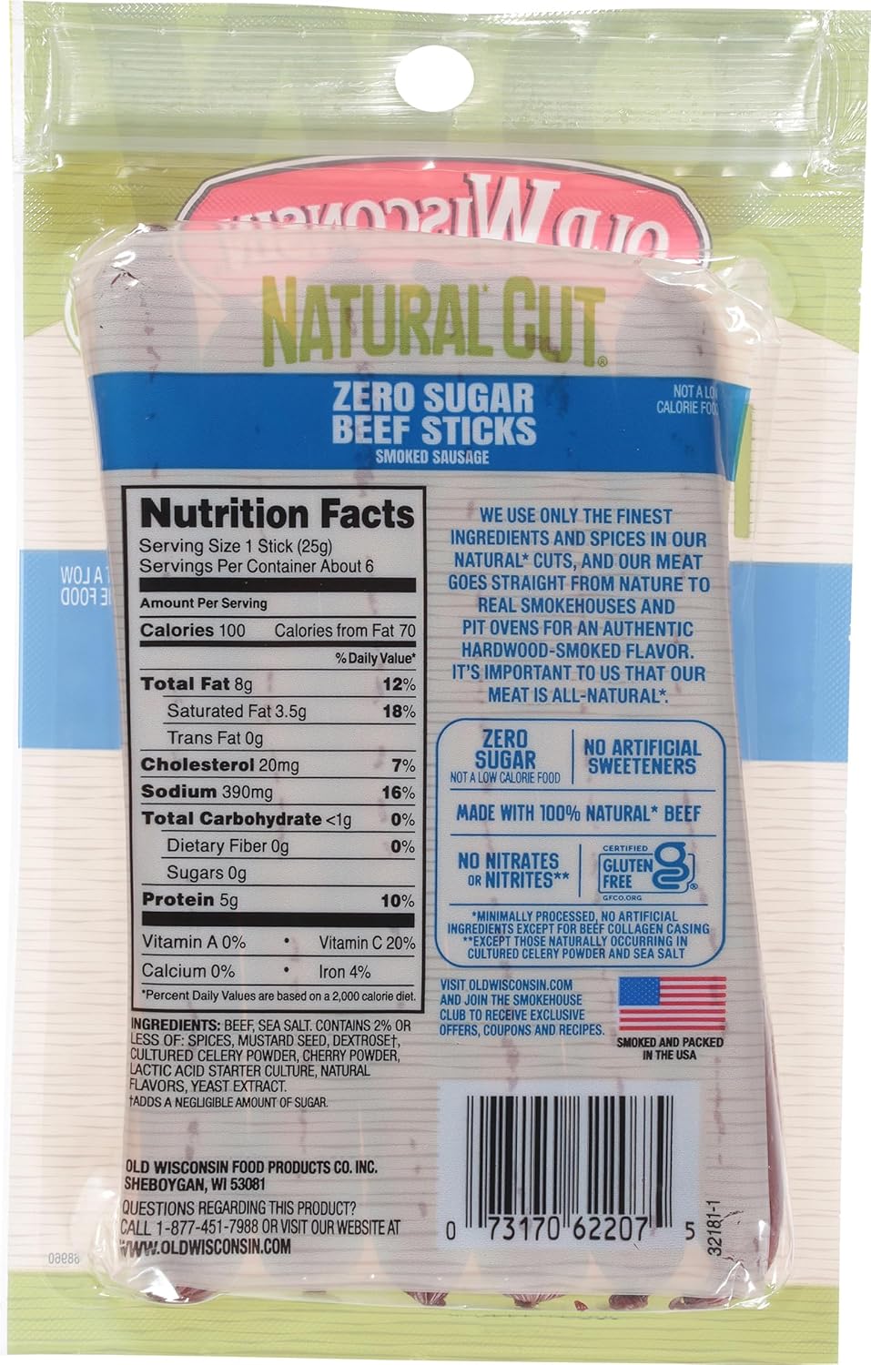 Old_Wisconsin_Natural_Cut_Beef_Sausage_Snack_Sticks,_Zero_Sugar,_Naturally_Smoked,_Ready_to_Eat,_High_Protein,_Low_Carb,_Keto,_Gluten_Free,_No_Artificial_Preservatives_or_Nitrates,_5_Ounce
