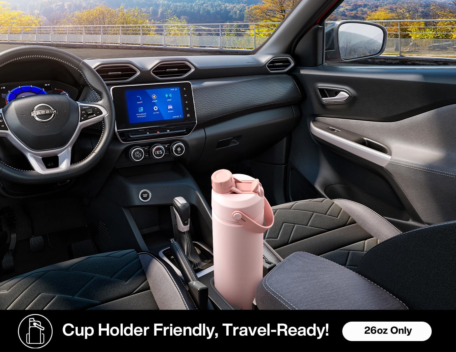POWCAN_26_oz_Insulated_Water_Bottle_with_2-in-1_Straw_and_Spout_Lid,_Keep_Cold_24H,_Leak-Proof,_Fits_in_Car_Cup_Holder,_Stainless_Steel_Water_Bottle_for_Sports,_Travel,_and_School_(Dark_Knight)