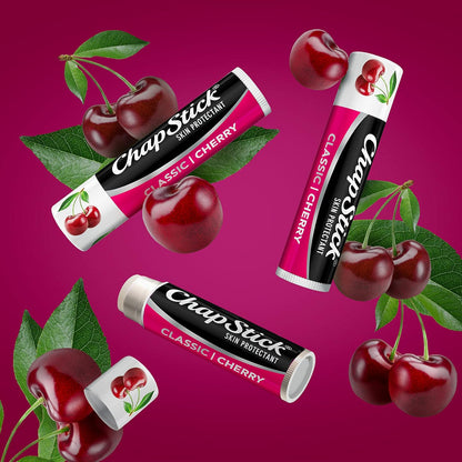 ChapStick_Classic_Skin_Protectant_Flavored_Lip_Balm_Tube,_Cherry_Flavor,_0.15_Ounce_(Pack_of_3)