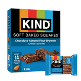 KIND Soft Baked Squares, Gluten Free, Healthy Snack Bars, 5g Protein, 6 Count