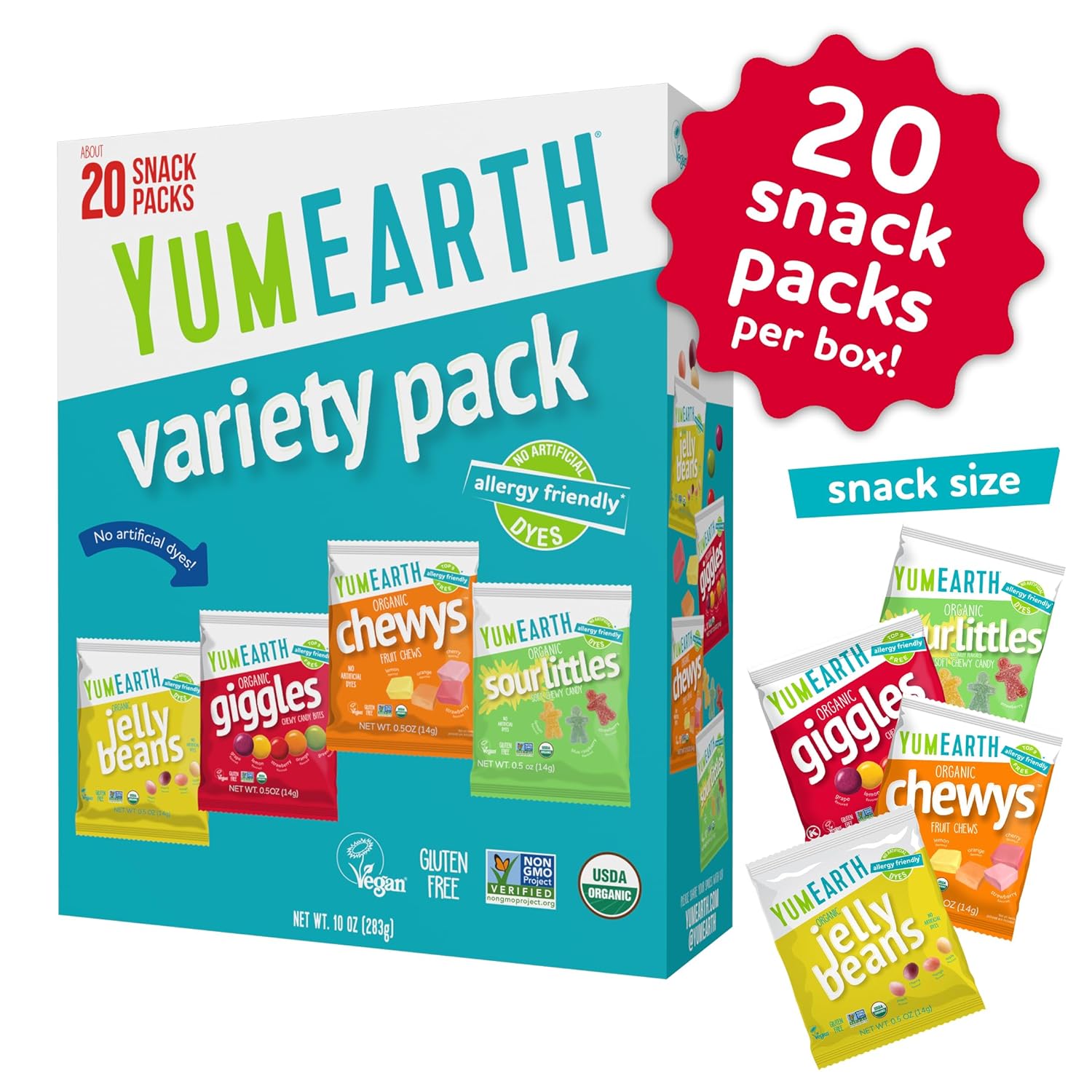 YumEarth_Organic_Variety_Box_-_Jelly_Beans,_Giggles,_Chewys,_Sour_Littles_-_Allergy_Friendly_(Top_9_Free),_No_Artificial_Dyes,_Non_GMO,_Gluten_Free,_Vegan_-Individually_Wrapped_(Pack_of_20)