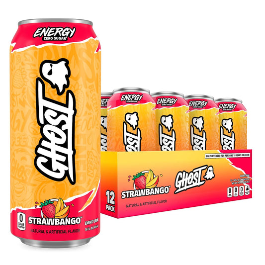 GHOST_Energy_Drink_-_12-Pack,_Strawbango,_16oz_-_Energy_&_Focus_&_No_Artificial_Colors_-_200mg_of_Natural_Caffeine,_L-Carnitine_&_Taurine_-_Gluten-Free_&_Vegan