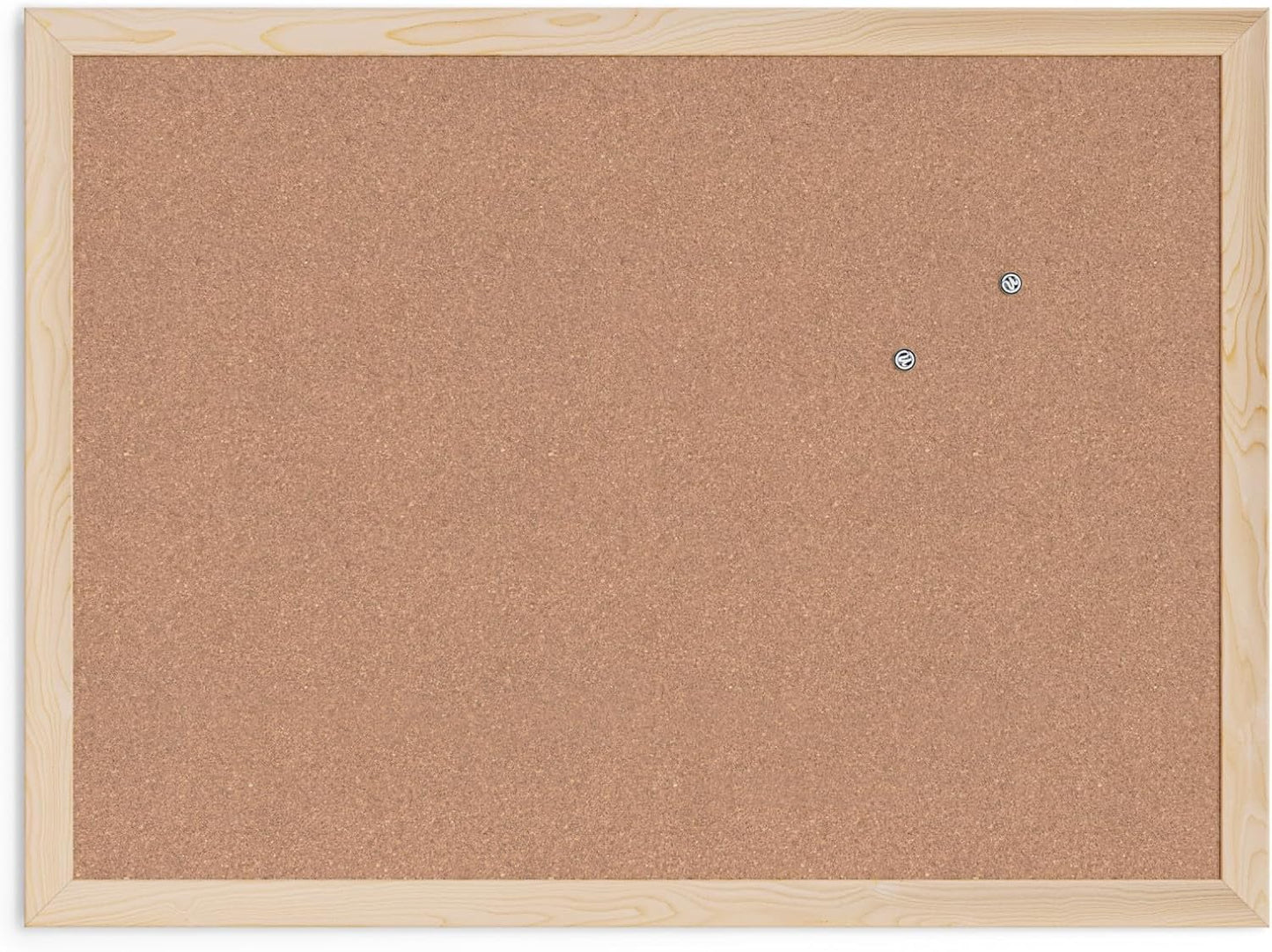 U_Brands_Cork_Bulletin_Board,_18"_x_24"_Inches,_Light_Birch_Wood_Frame_(265U00-01)