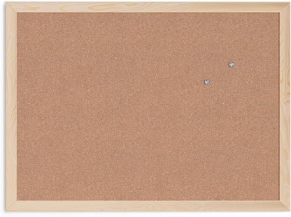 U_Brands_Cork_Bulletin_Board,_18"_x_24"_Inches,_Light_Birch_Wood_Frame_(265U00-01)