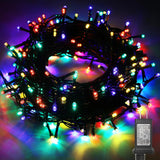 32ft/10M 100LED Christmas Tree Lights, 8 Modes Outdoor Fairy Lights, Waterproof Outdoor String Lights Mains Powered for Bedroom, Garden, Party, Wedding, Christmas Decoration