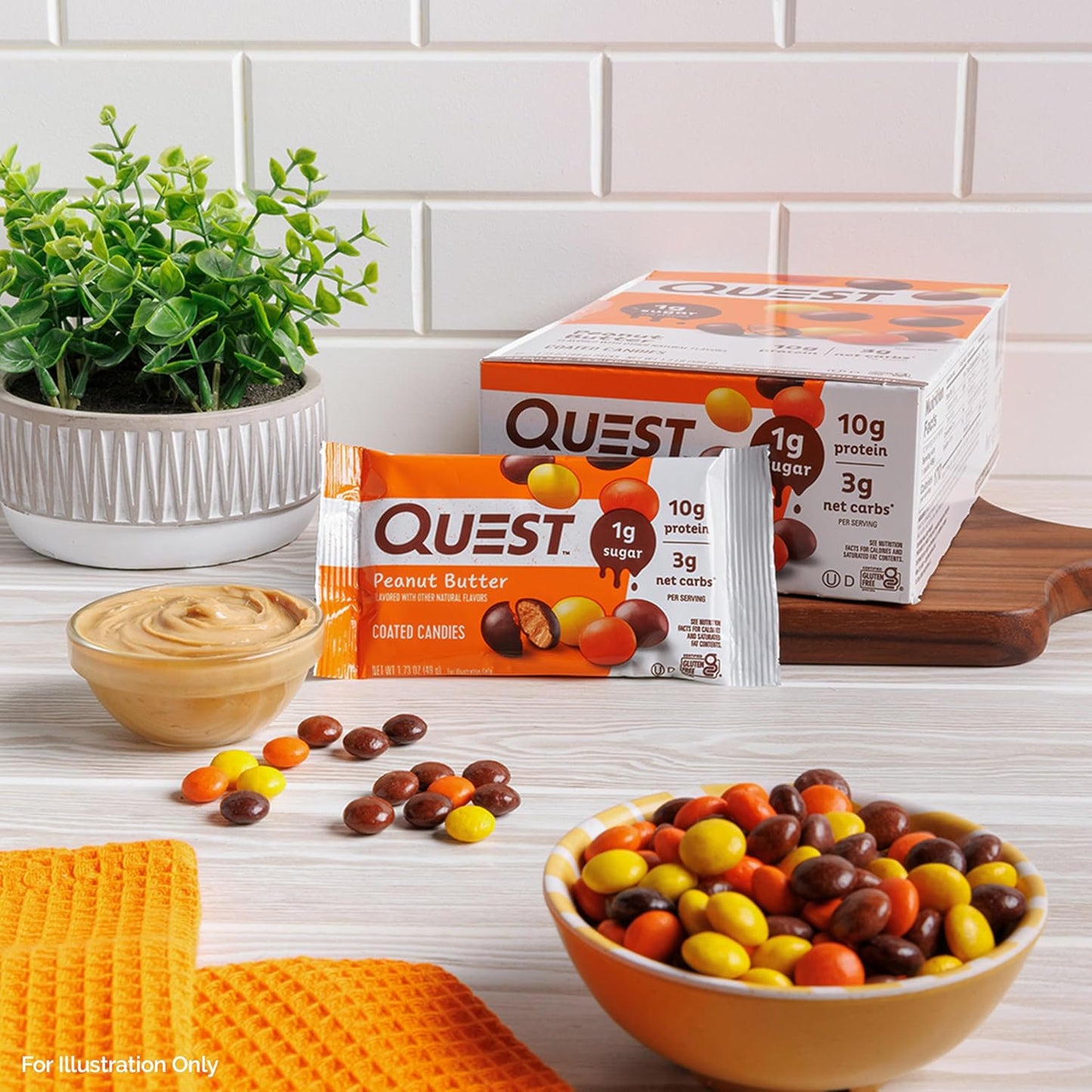 Quest_Nutrition_Coated_Candies,_Peanut_Butter,_1g_Sugar,_10g_Protein,_4g_Net_Carbs,_Gluten_Free,_Keto_Friendly,_12_Count