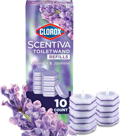 CLOROX_Scentiva_ToiletWand_Toilet_Cleaner_Refills,_Toilet_brush,_Lavender_and_Jasmine,_10_Count