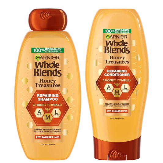 Garnier_Whole_Blends_Honey_Treasures_Repairing_Shampoo_and_Conditioner_Set_for_Dry,_Damaged_Hair,_22_Fl_Oz_(2_Items),_1_Kit_(Packaging_May_Vary)