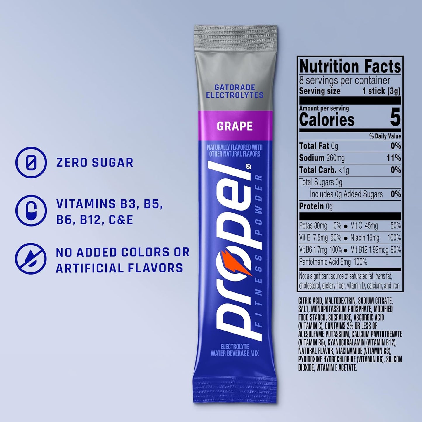 Propel_Electrolyte_Powder_Drink_Mix,_Grape,_(32_Servings),_Zero_Sugar,_Enhanced_Water_Beverage,_Gatorade_Electrolytes,_Vitamins,_No_Added_Colors,_No_Artificial_Flavors,_Hydration