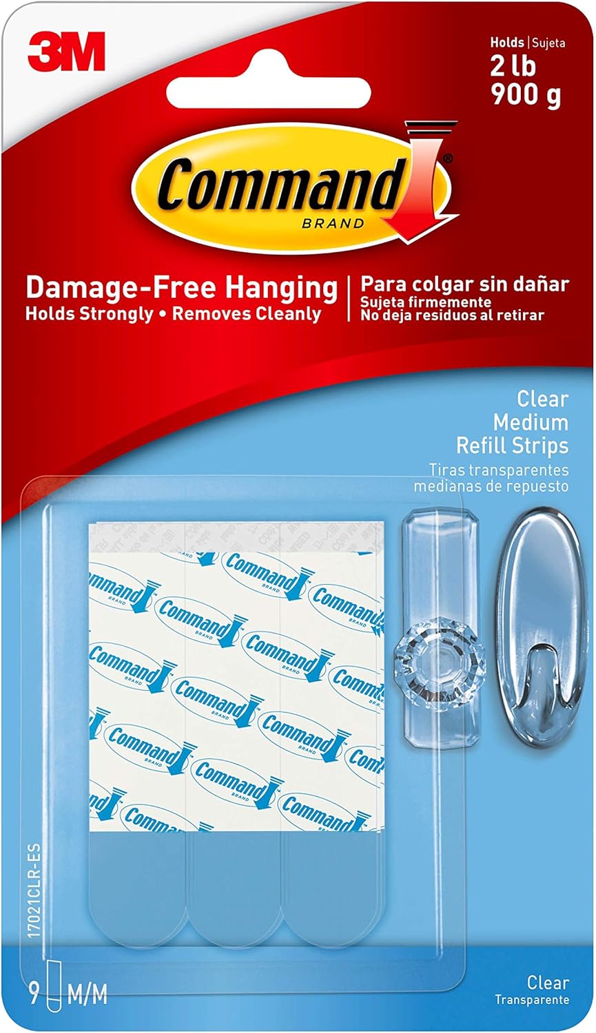 Command_Clear_Replacement_Strips,_Re-Hang_Indoor_Clear_Hooks,_9_strips_(17021CLR-ES)