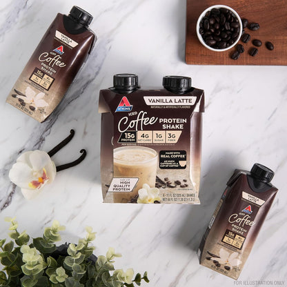 Atkins_Iced_Coffee_Vanilla_Latte_Protein_Shake,_Coffee_and_Vanilla_Flavored,_15g_Protein,_4g_Net_Carbs,_1g_Sugar,_Low_Carb,_Keto_Friendly,_High_Protein_Shake,_12_Pack_(11_fl._oz_each)