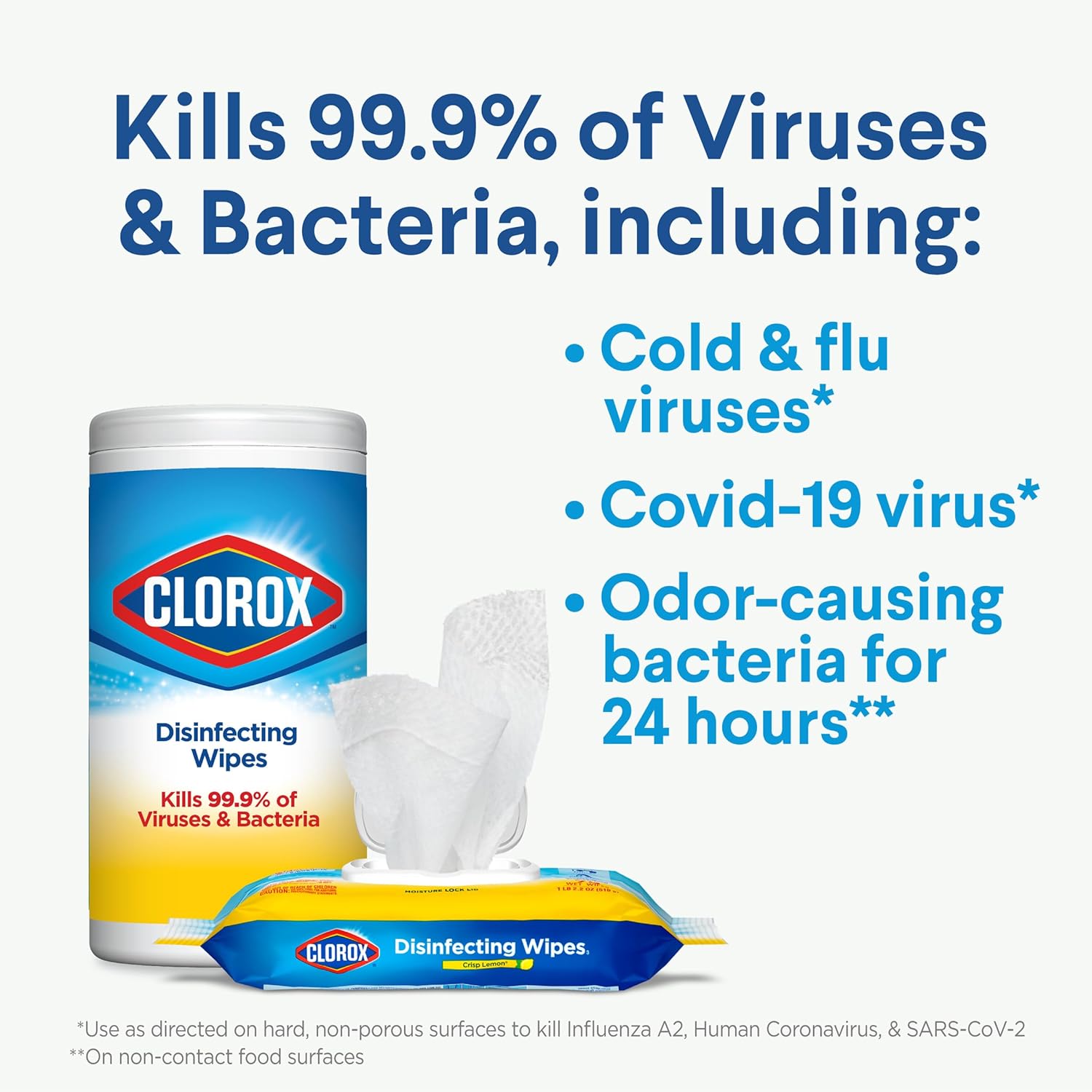 Clorox_30112_Disinfecting_Wipe,_Fresh/Lemon_Fresh_Scent_(525_Count)