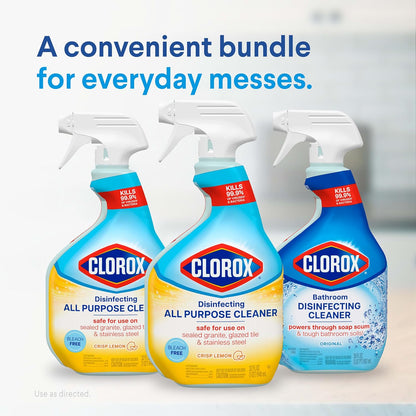 Clorox_Disinfecting_All-Purpose_Cleaner_32_Oz_and_Bathroom_Cleaner,_Household_Essentials,_30_Oz,_Pack_of_3