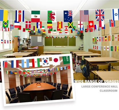 100_Countries_String_Flag,_82_ft_International_Flags_Bunting_Banner,_World_Flag_Banner_Decoration_for_World_Cup_Party,_School,_Sports_Game_Events,_Grand_Opening,_Classroom