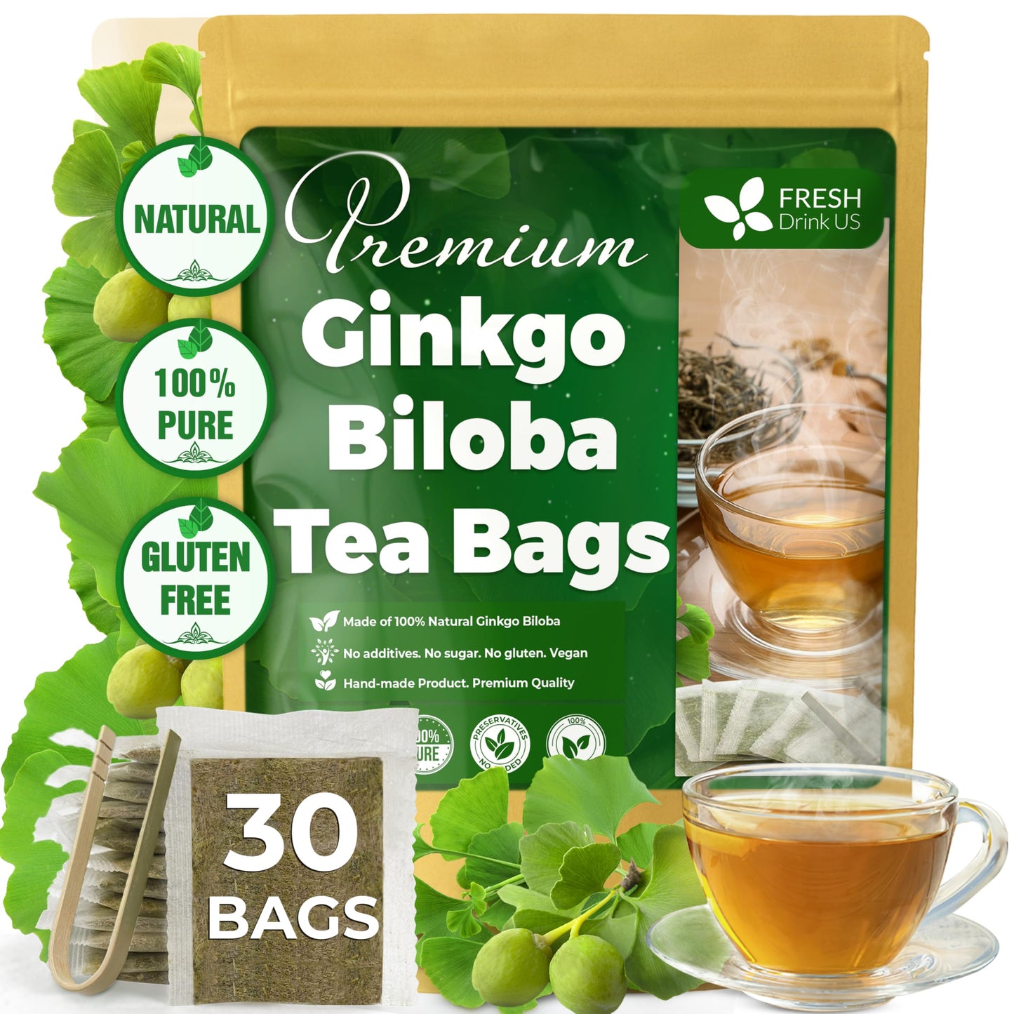 Ginkgo Biloba - 30 Tea Bags