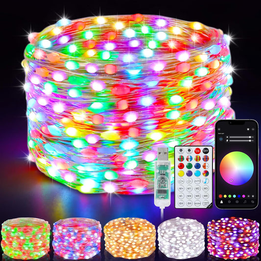 Smart_Fairy_Lights_33Ft_100_LED_Twinkle_String_Lights_with_Remote_&_APP_Control,_Color_Changing_USB_Christmas_Tree_Lights_Music_&_Mic_Sync_for_Christmas_Bedroom_Holiday_Party_Decor