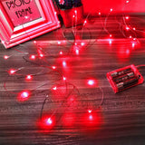 Led Fairy Lights Battery Operated, 1 Pack Mini Battery Powered Copper Wire Starry Fairy Lights for Bedroom, Christmas, Parties, Wedding, Centerpiece, Decoration