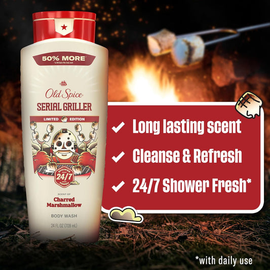 Old_Spice_Body_Wash_for_Men,_Summerdudes,_24/7_Shower_Fresh_with_Daily_Use,_Long_Lasting_Scent,_Cleanse_&_Refresh_Skin,_VIP_Festival_Experience,_Serial_Griller_with_Charred_Marshmallow_Scent,_24_oz